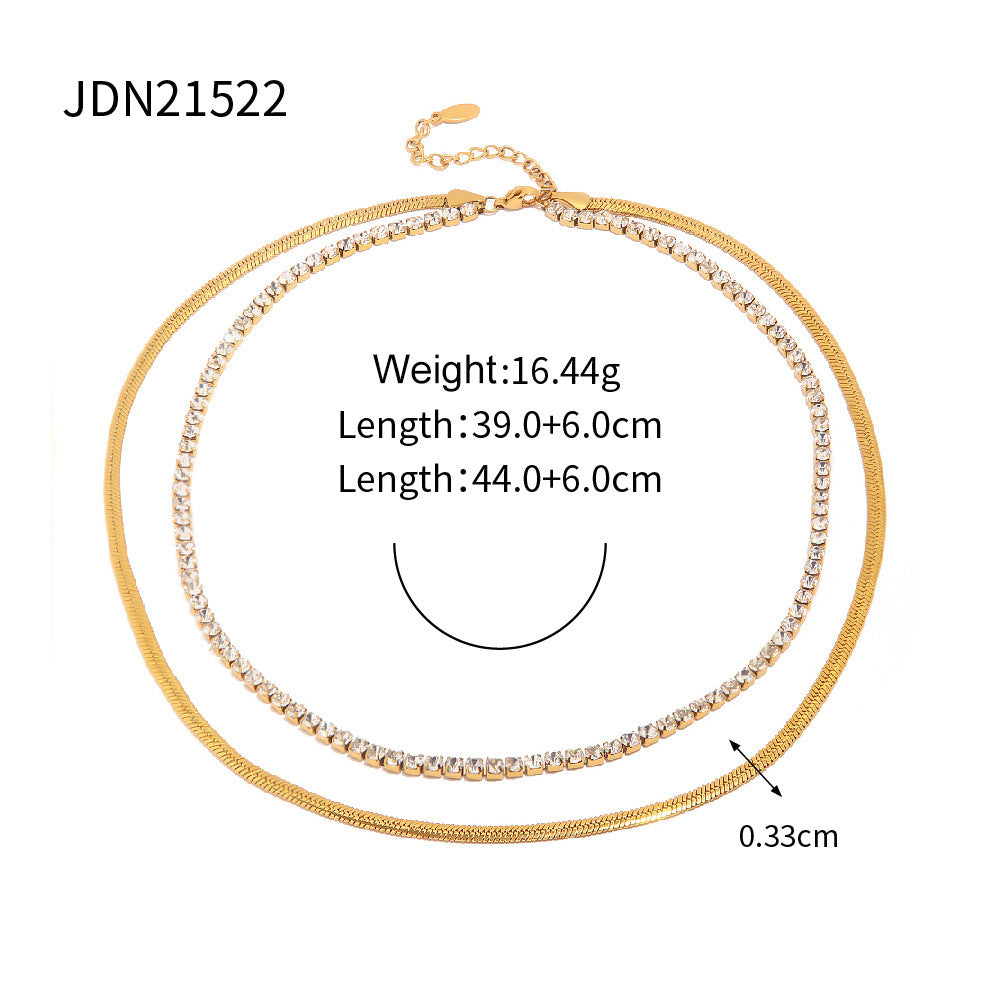 NORAS GOLD & SHINY HALSKETTE