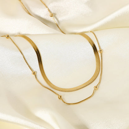 NORAS GOLDEN TWIN HALSKETTE