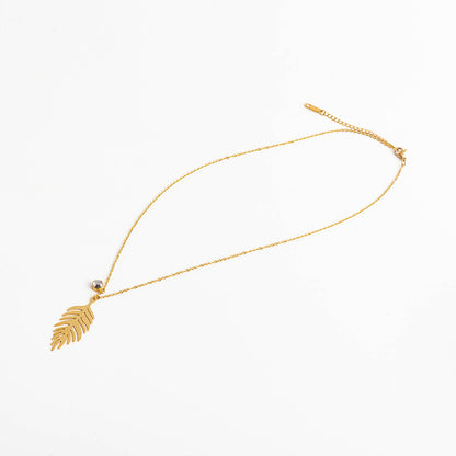 NORAS GOLDEN LEAF HALSKETTE