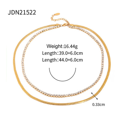 NORAS GOLD & SHINY HALSKETTE