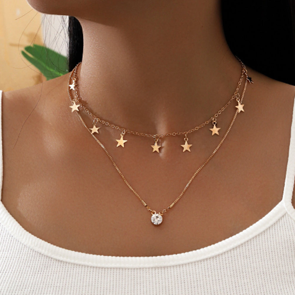 NORAS DIAMOND STAR HALSKETTE